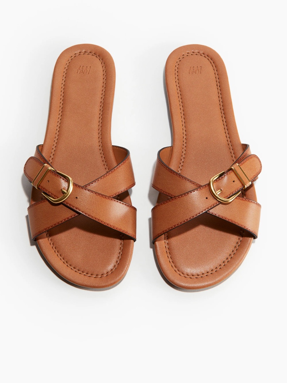 H&M Light Brown Buckle Sandal